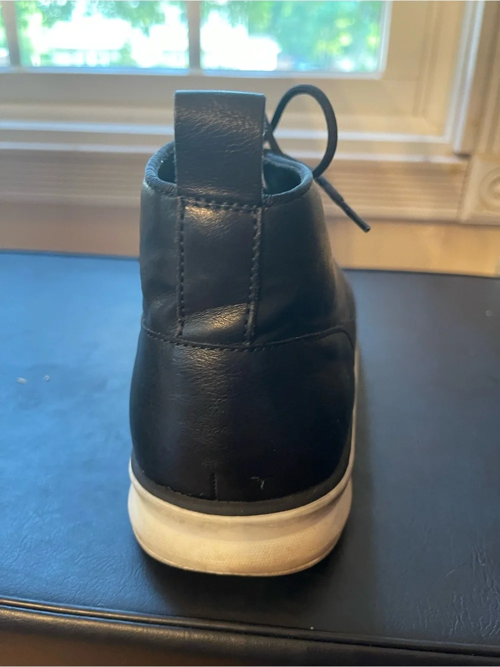 Aldo Men’s Wilsen Black Leather Casual Rubber Sole Oxfords SZ 11